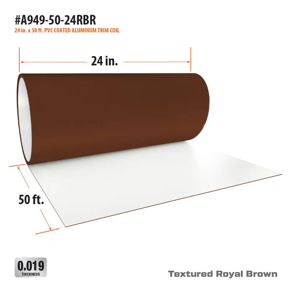 24 in. x 50 ft.  -PVC Coated - PVC Textured 2