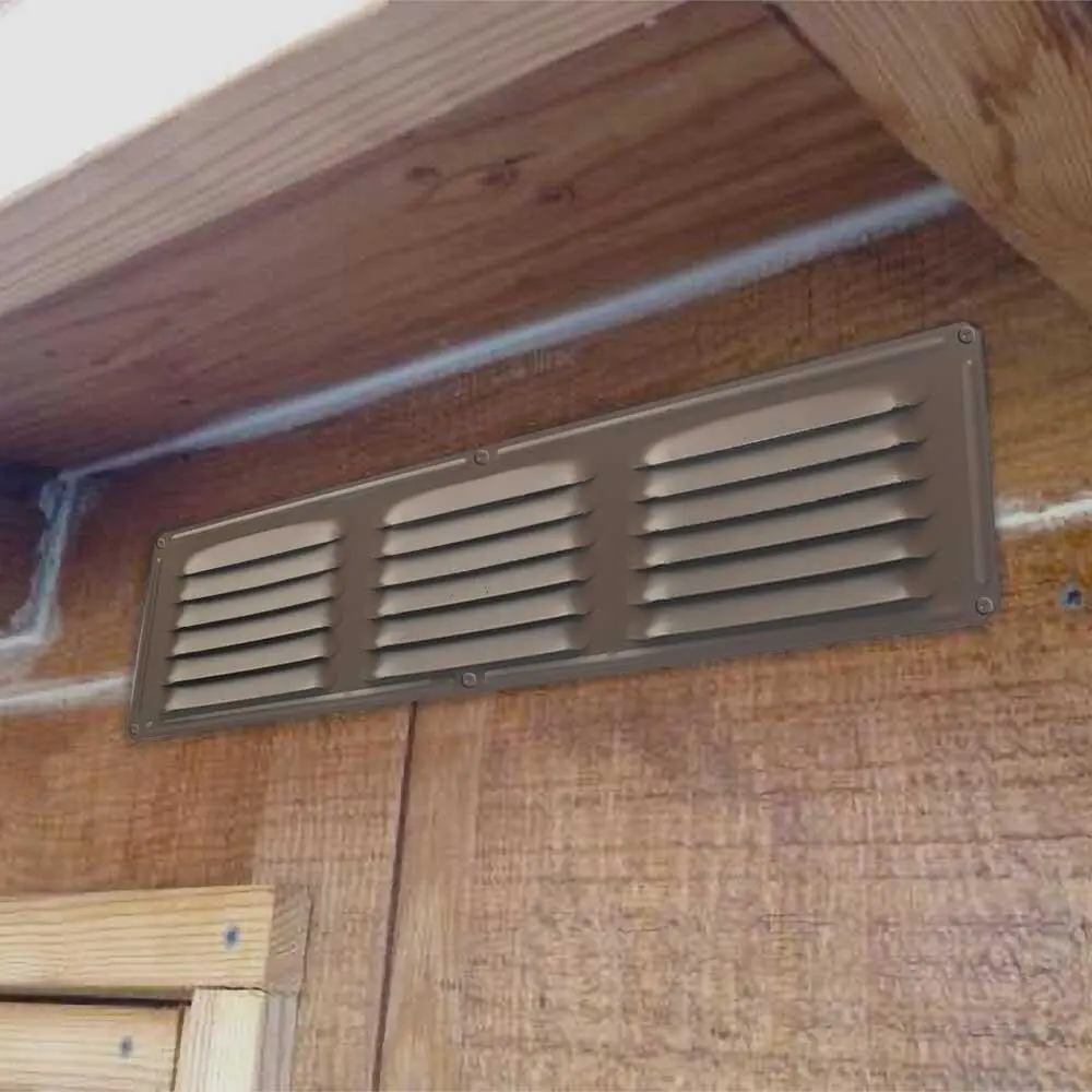 16 in. x 4 in. Louvered Under Eave Vent 4