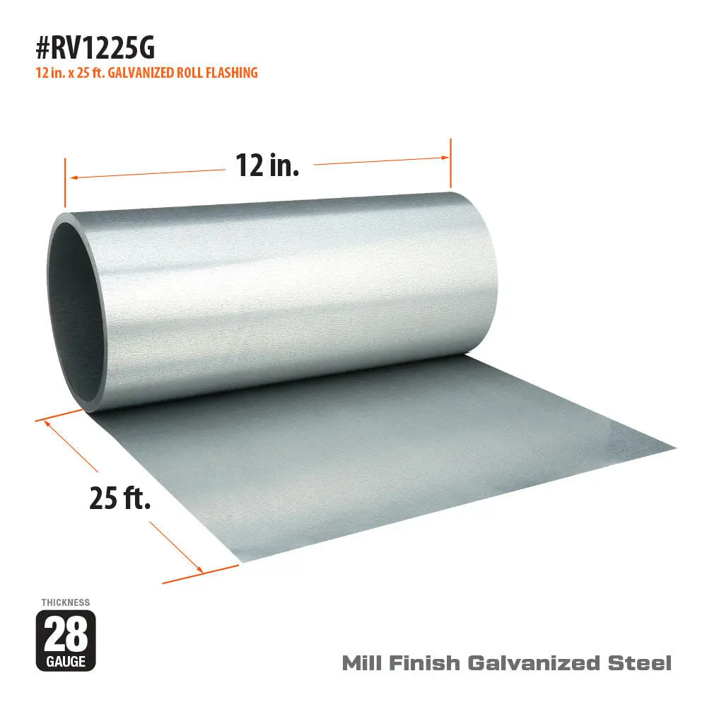 Roll Flashing - 25 ft - 28 Ga 3