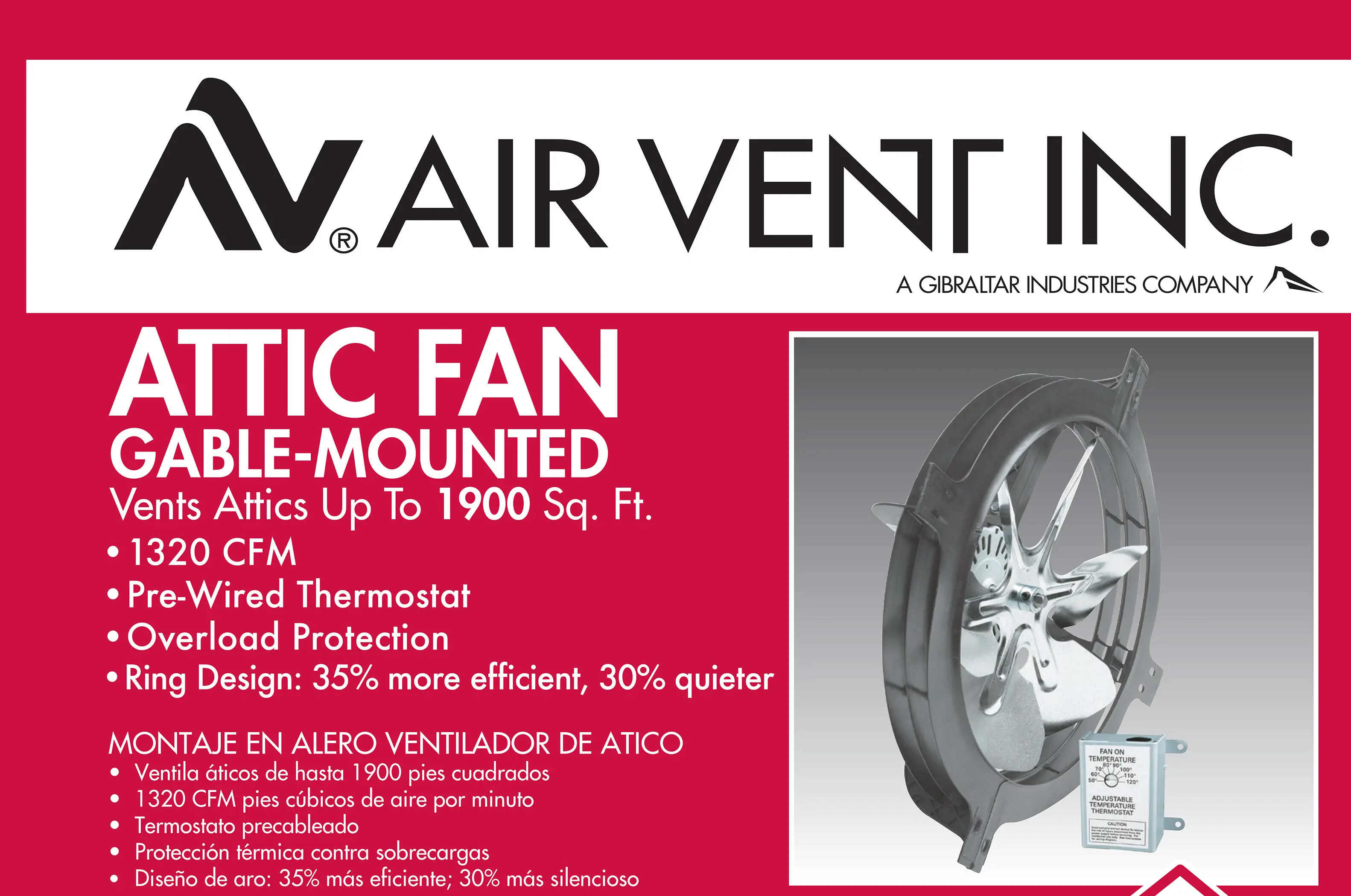 Gable - Mount Power Attic Ventilators 8