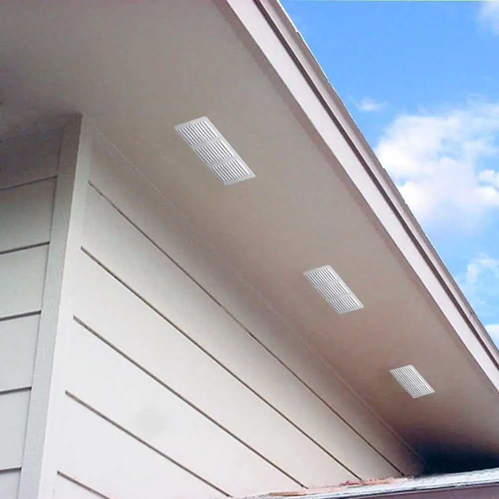 16 in. x 6 in. Louvered Under Eave Vent 10